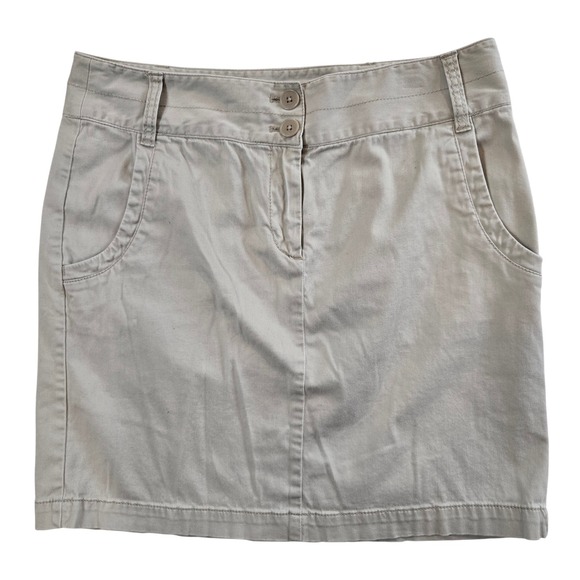 ANN TAYLOR LOFT Dresses & Skirts - ANN TAYLOR LOFT Skirt Women's 8 Beige Khaki Mini‎ Casual Career